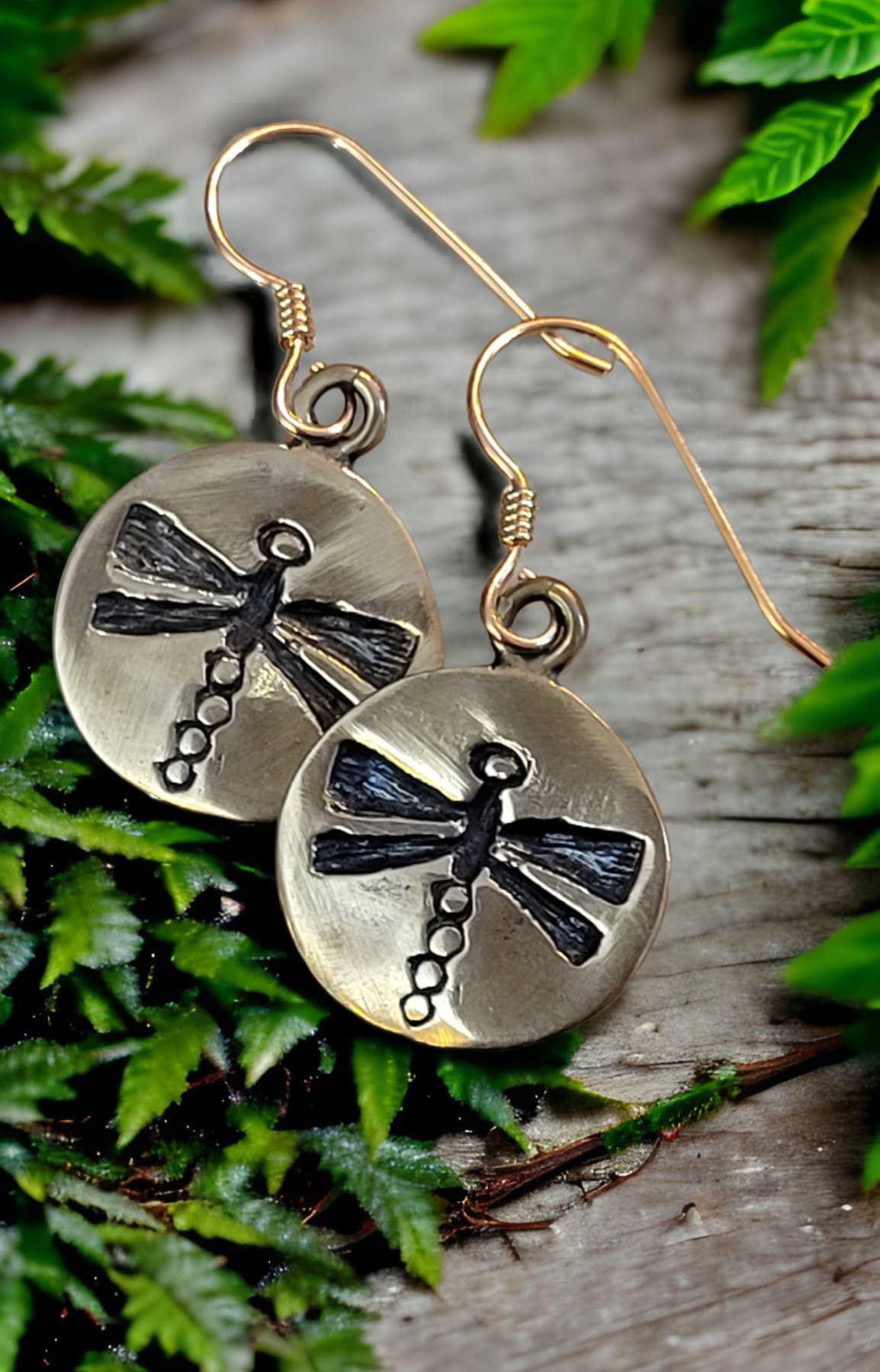Dragonfly earrings from Moss Creek Art