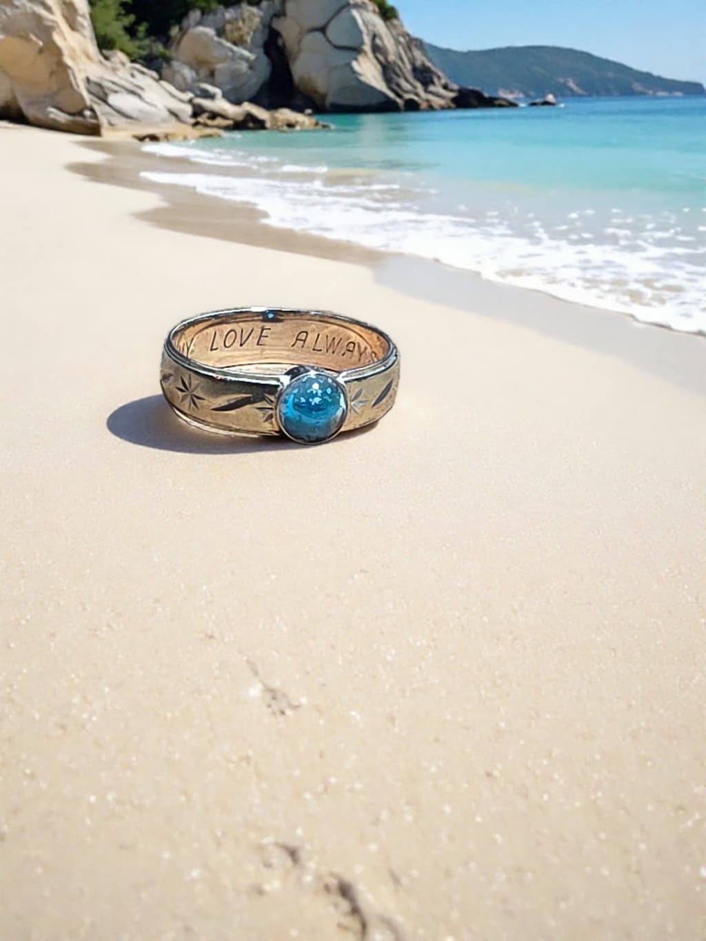 Memorial ring customization example