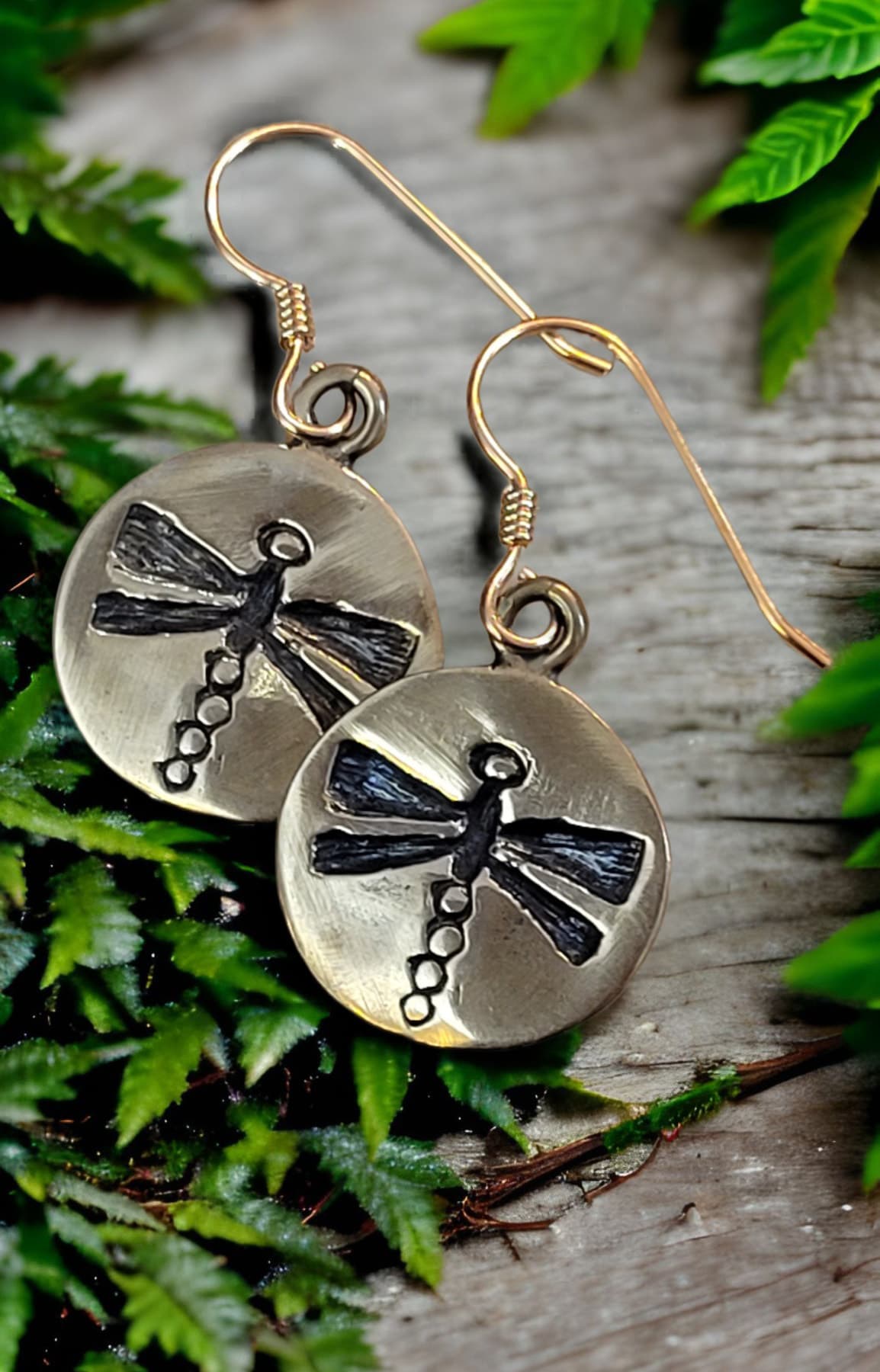 Dragonfly Earrings by Moss Creek Art