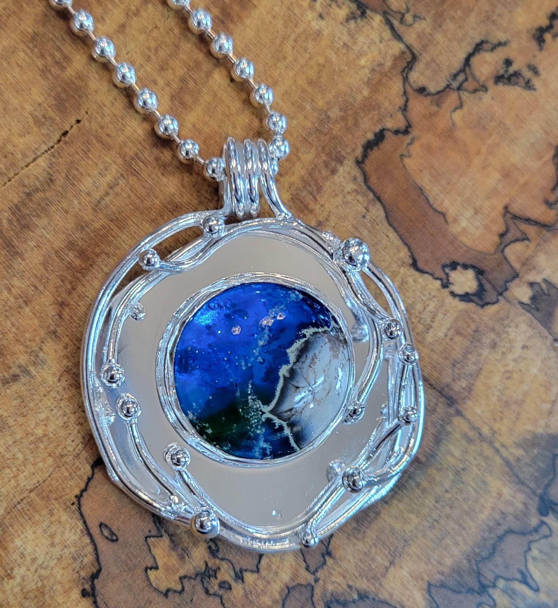 Galaxy Abstract Pendant by Moss Creek Art