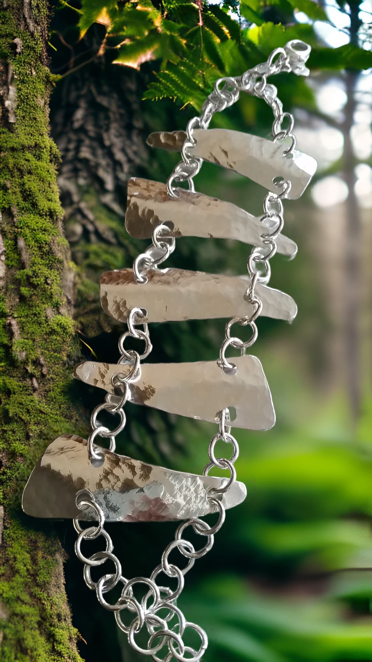 Five Component Sterling Bracelet by Moss Creek Art