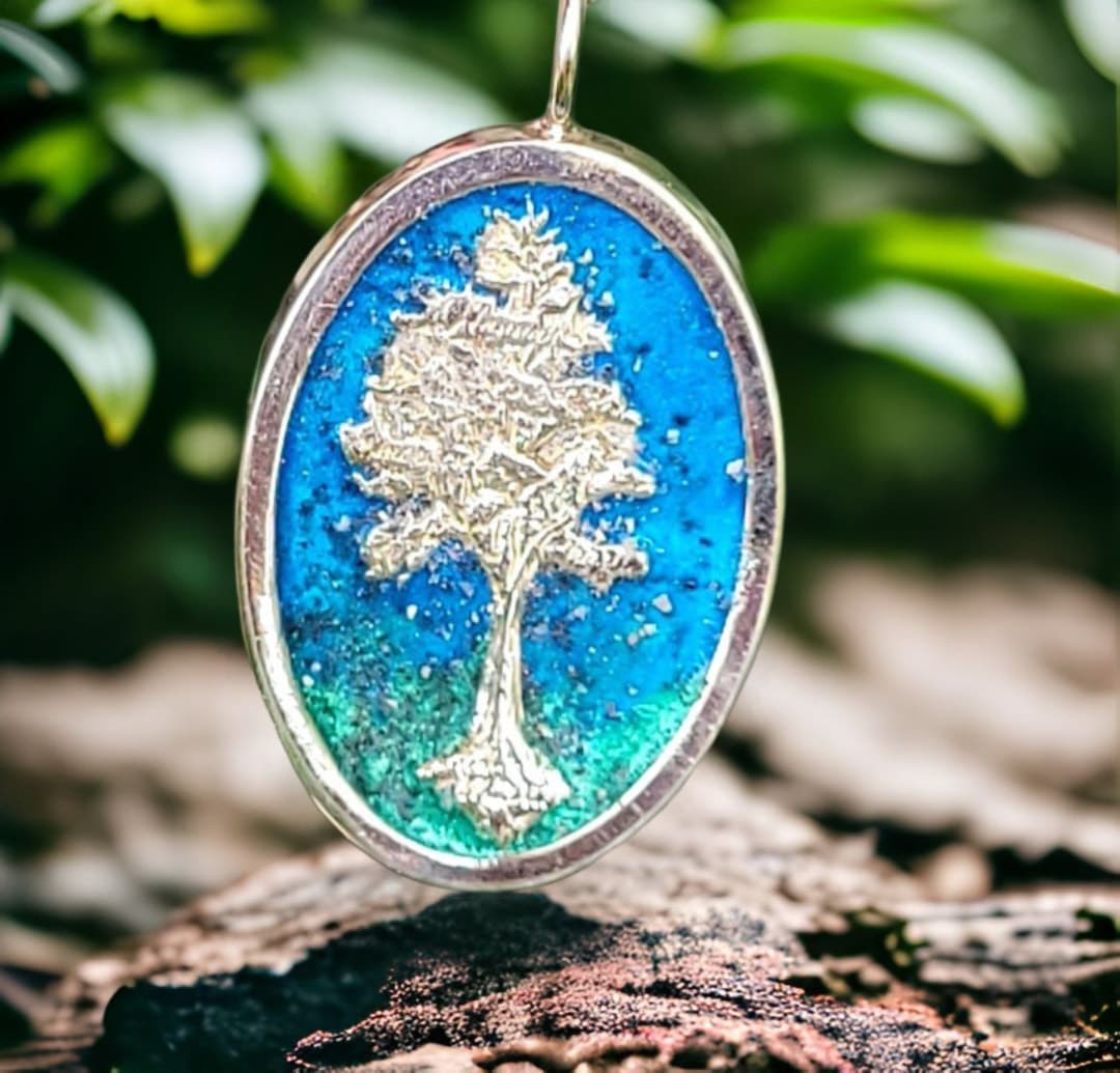 Cremation Tree of Life Pendant (Variation 2) by Moss Creek Art