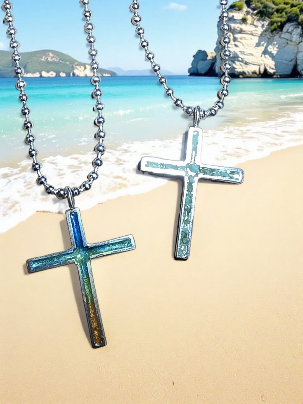 Sterling Channel Cross by Moss Creek Art