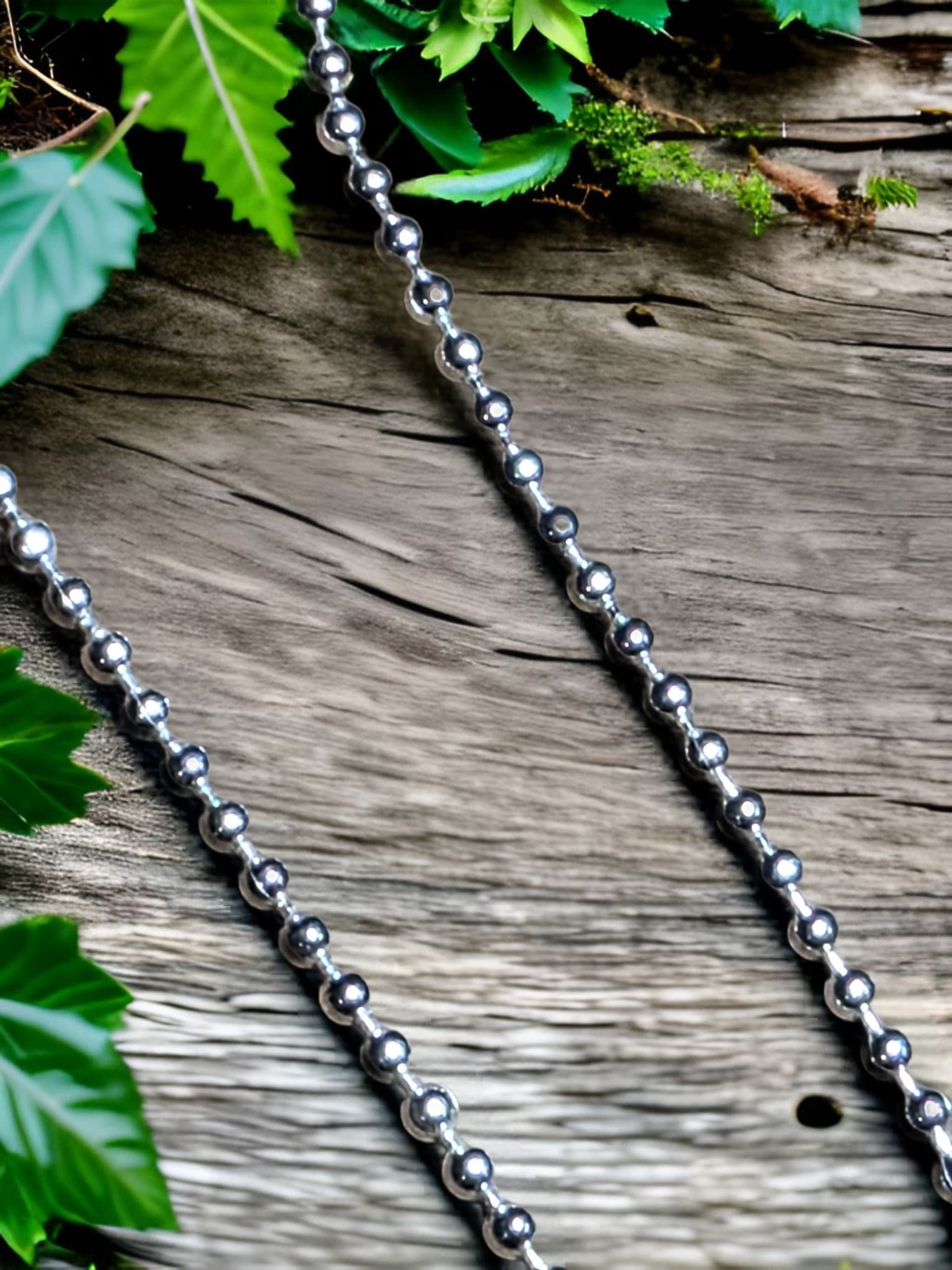 18" Chain - 2.2mm Bead by Moss Creek Art