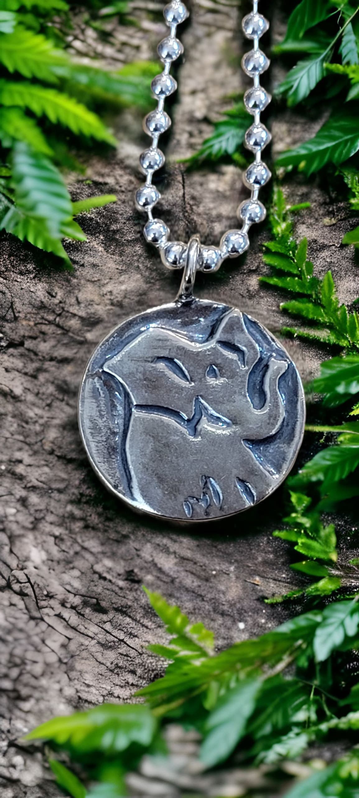 Elephant Pendant by Moss Creek Art