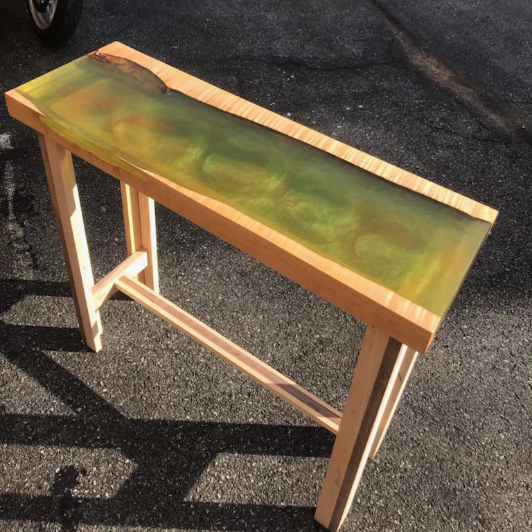 Moss Creek Art custom work: Fritz green table