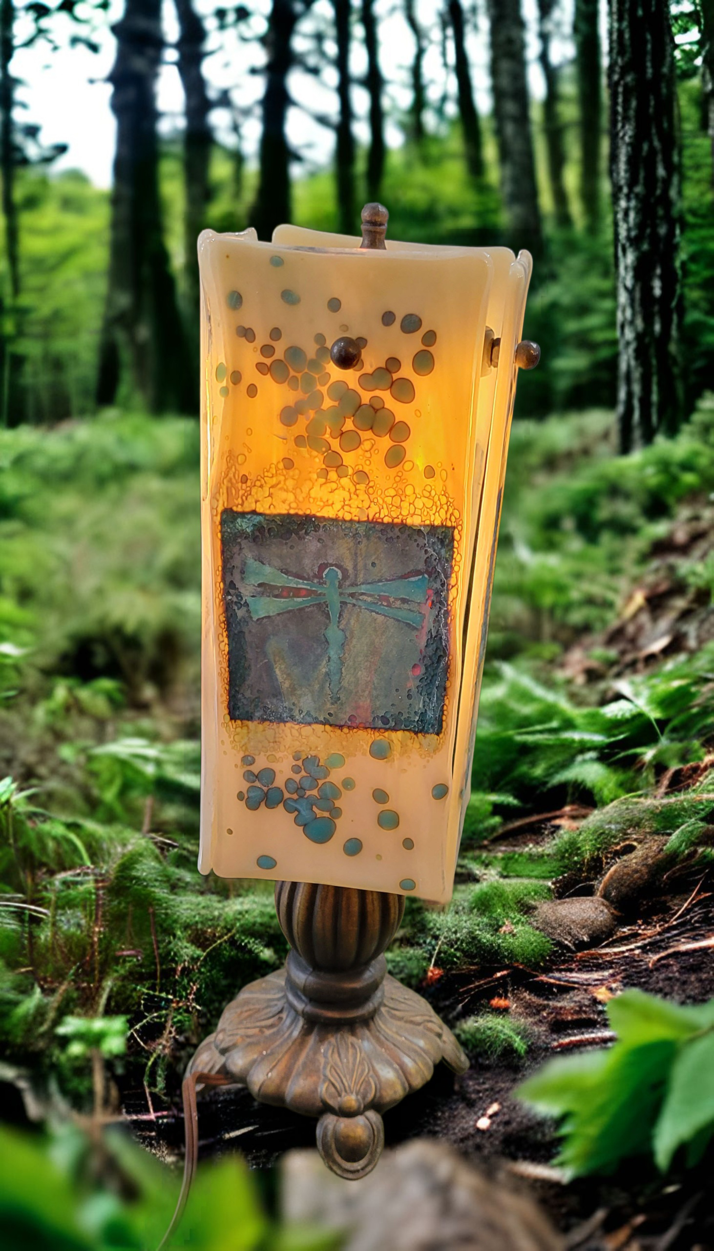 Moss Creek Art custom work: Lamp