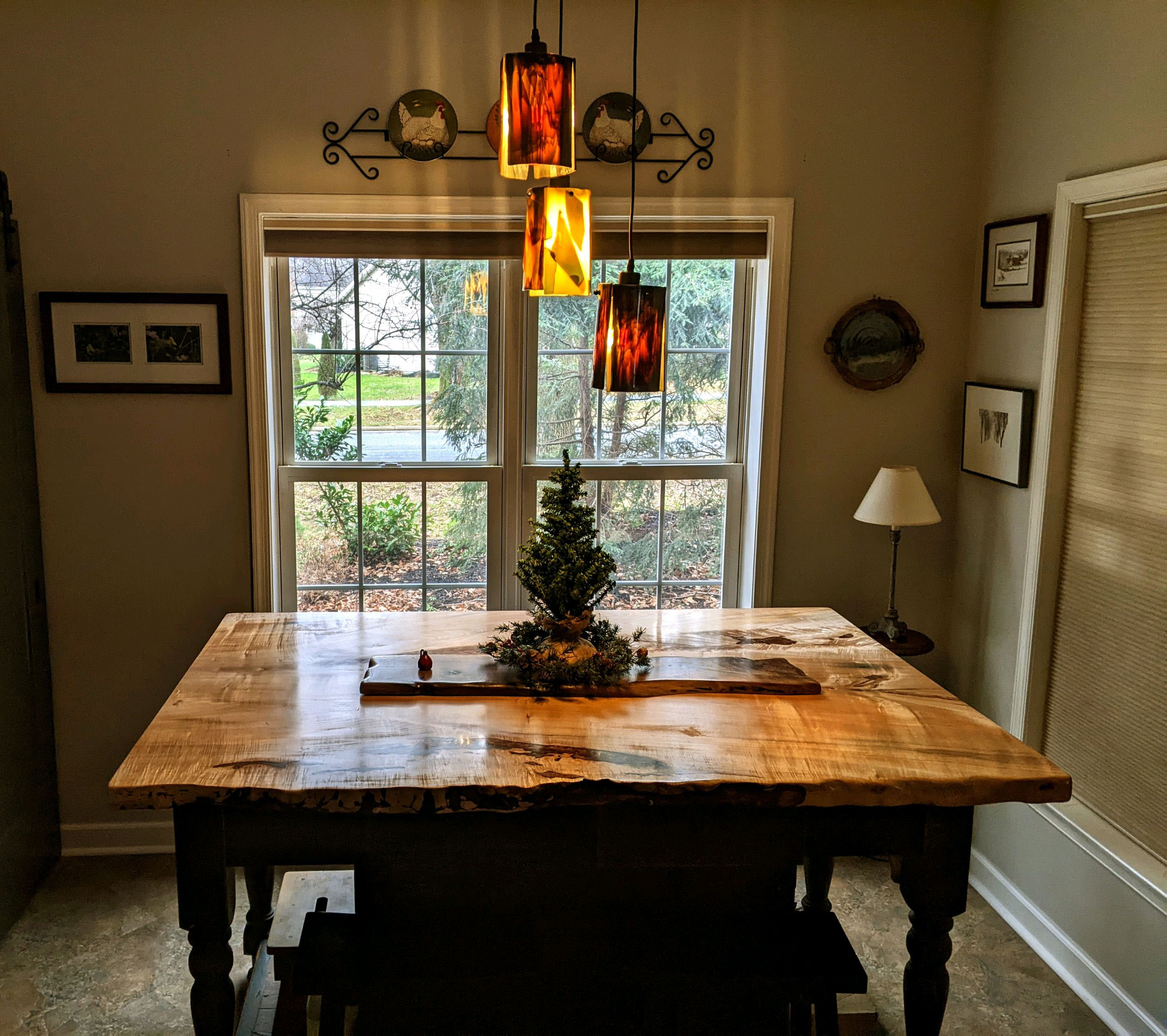 Moss Creek Art custom work: Wayne island and light
