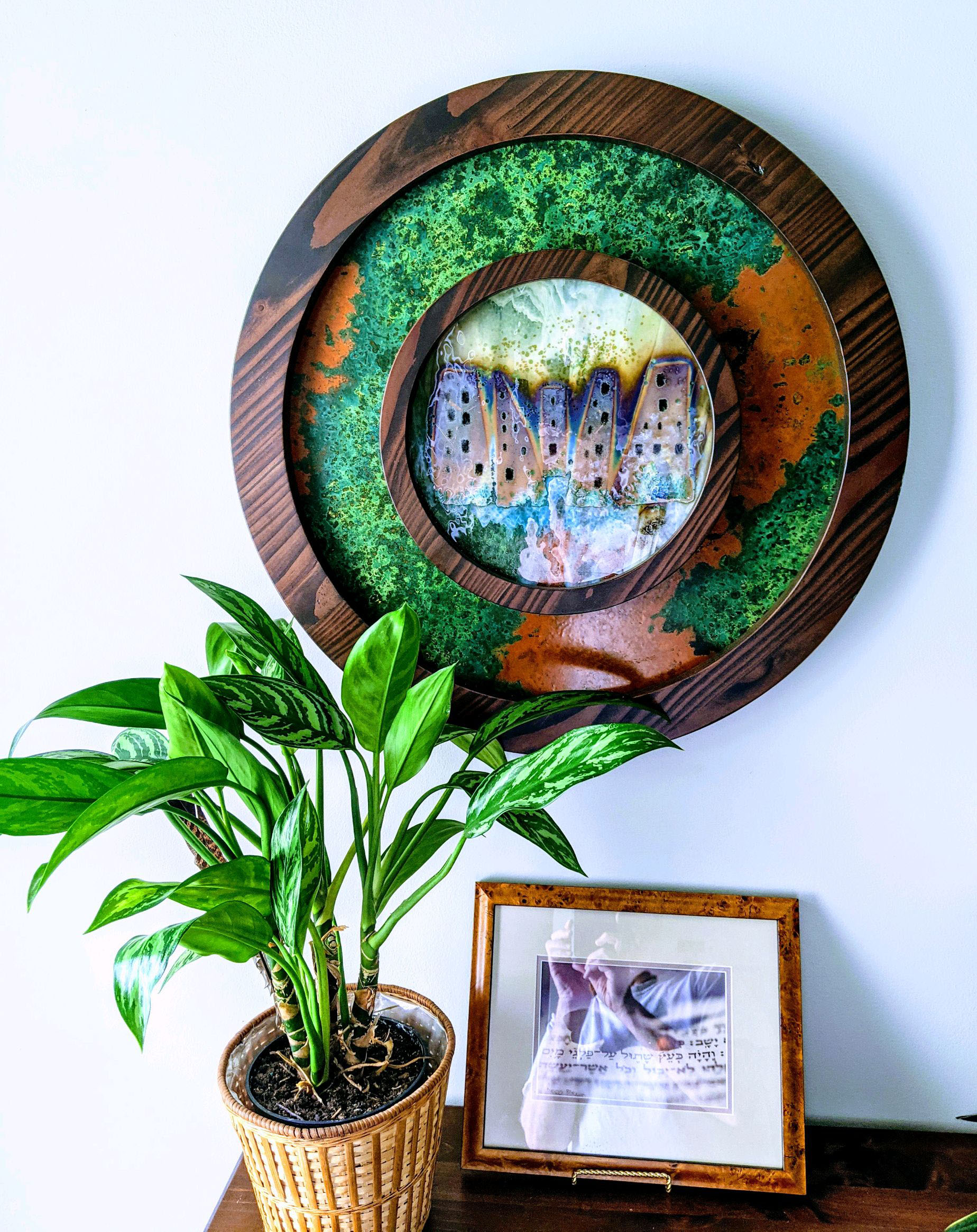 Moss Creek Art custom work: Waynes art circle buildings