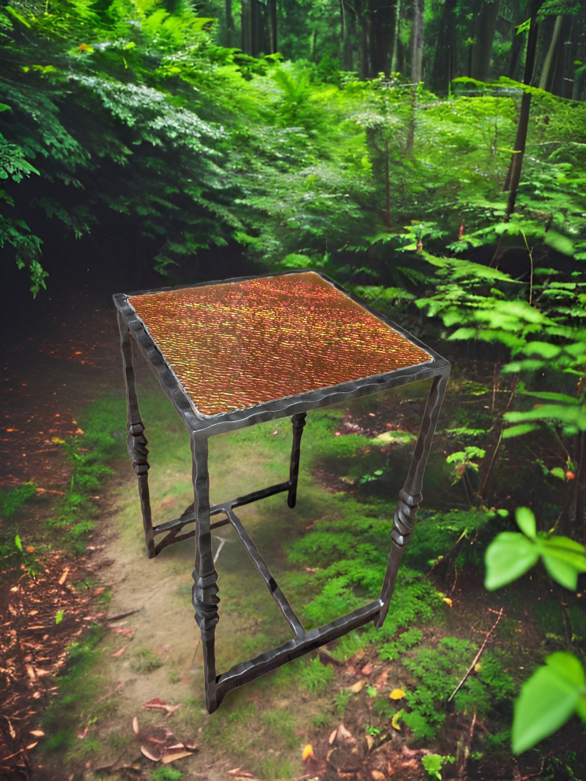 Moss Creek Art custom work: metal table