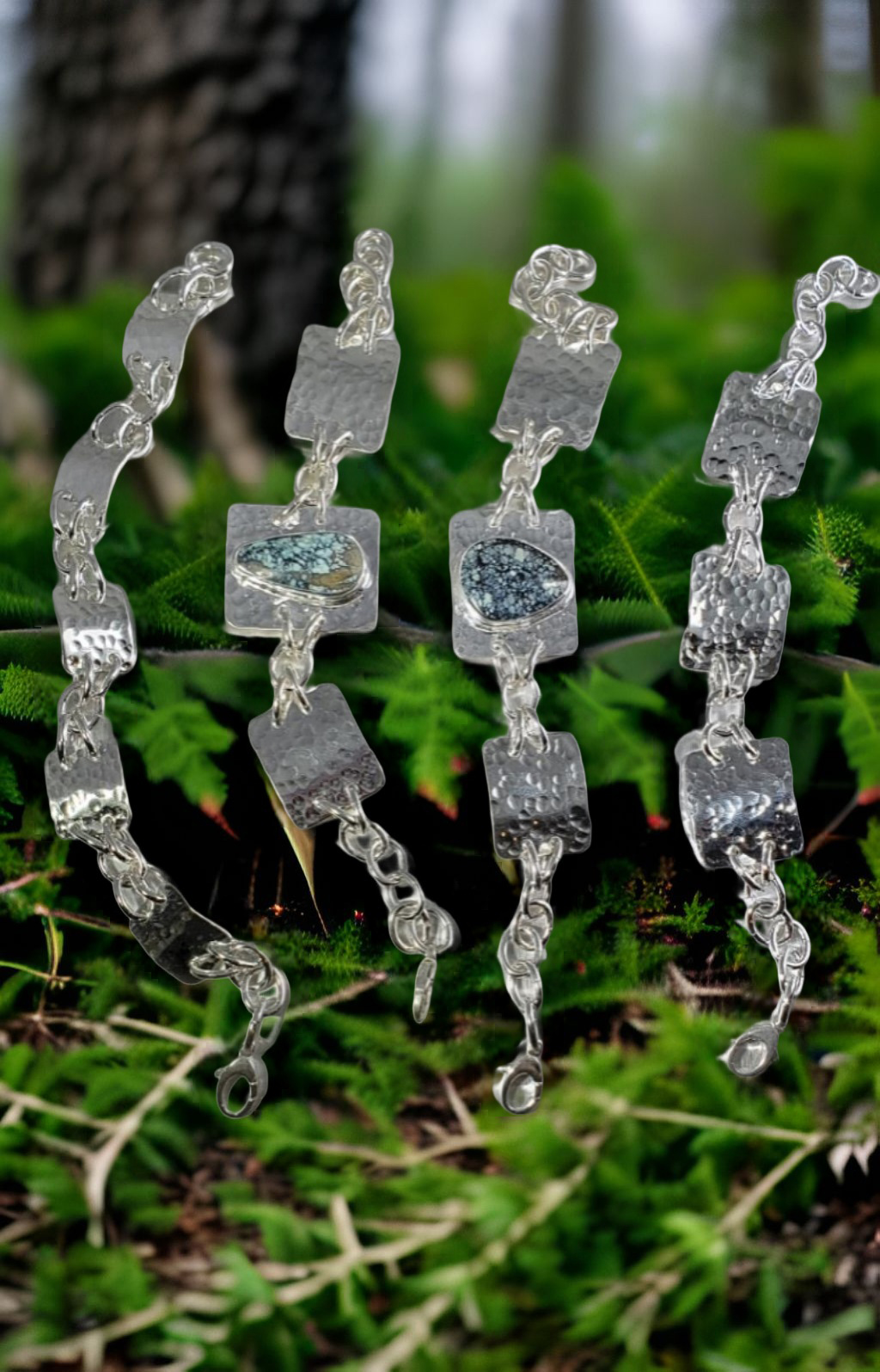 Moss Creek Art custom work: 4 braceltes PD