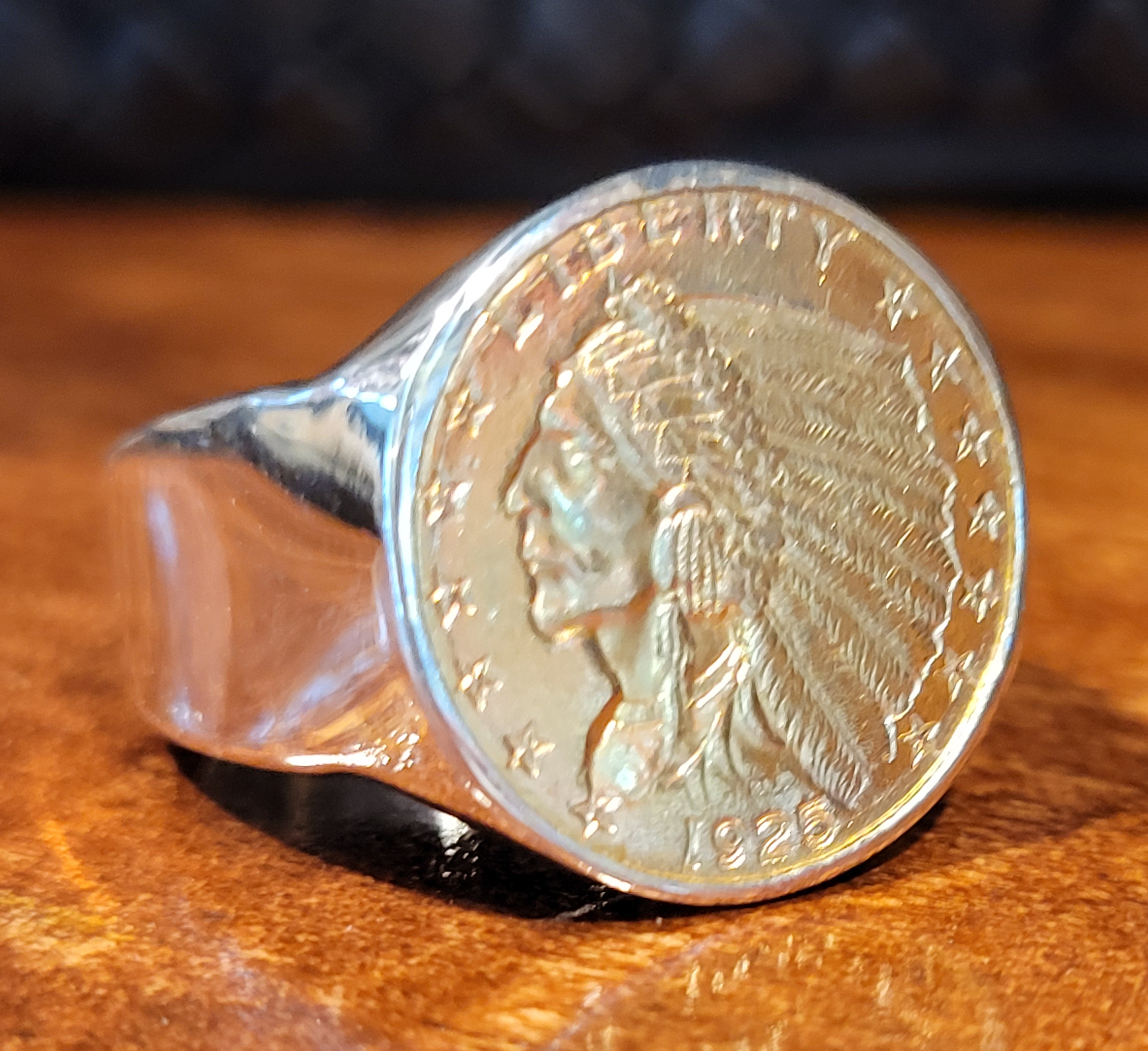 Moss Creek Art custom work: coin ring
