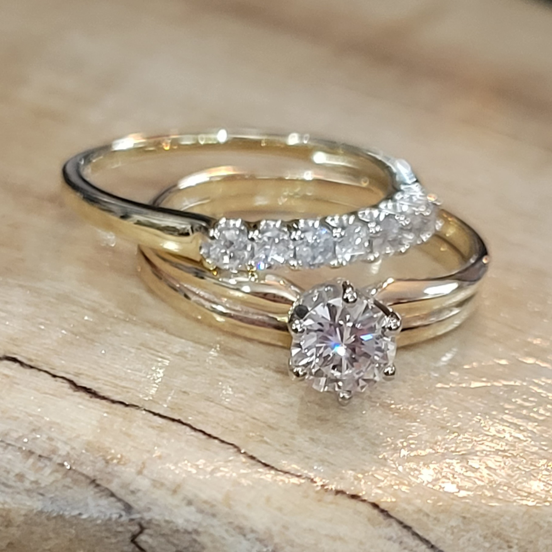 Moss Creek Art custom work: engagement rings