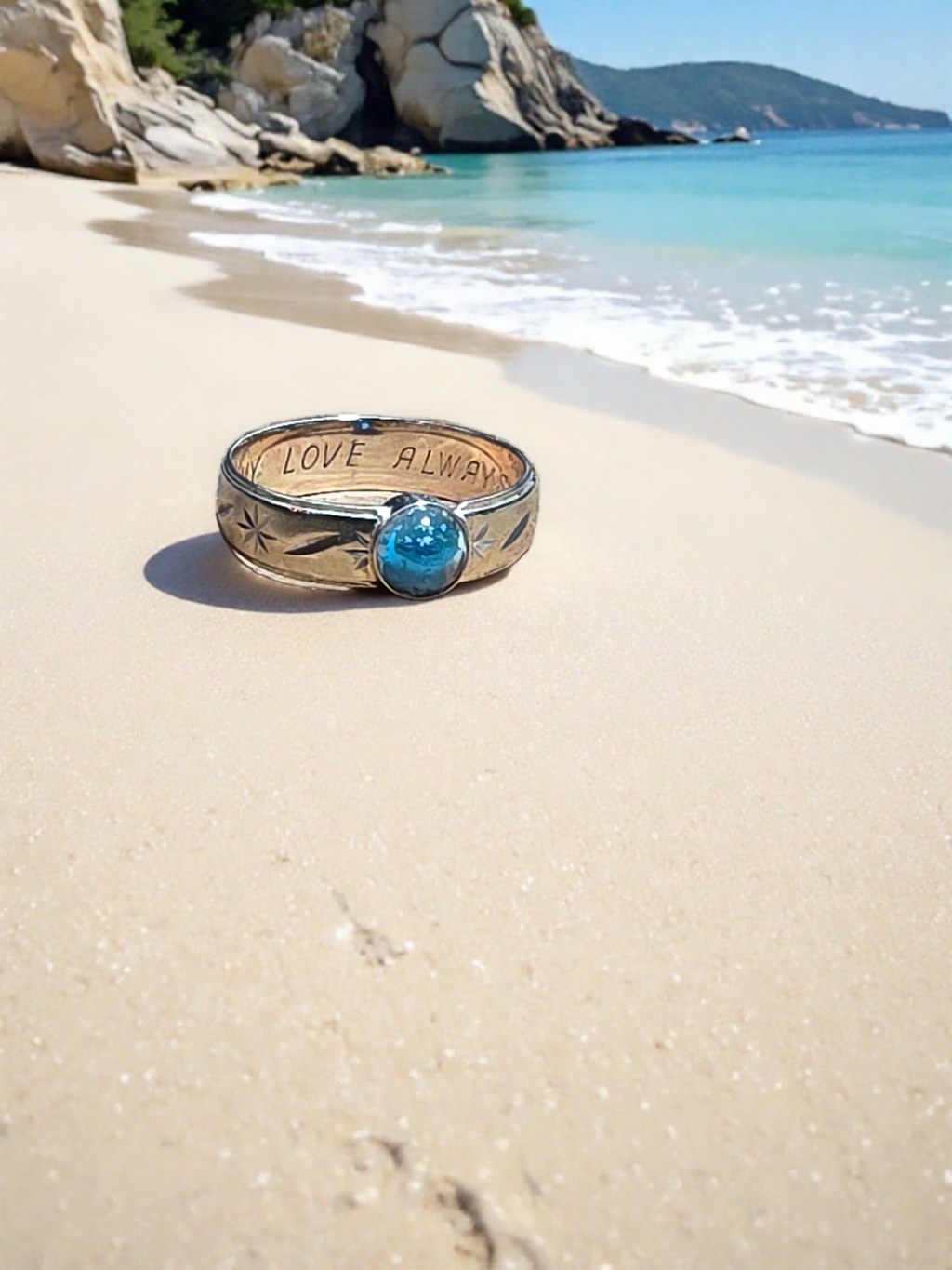 Memorial ring customization example